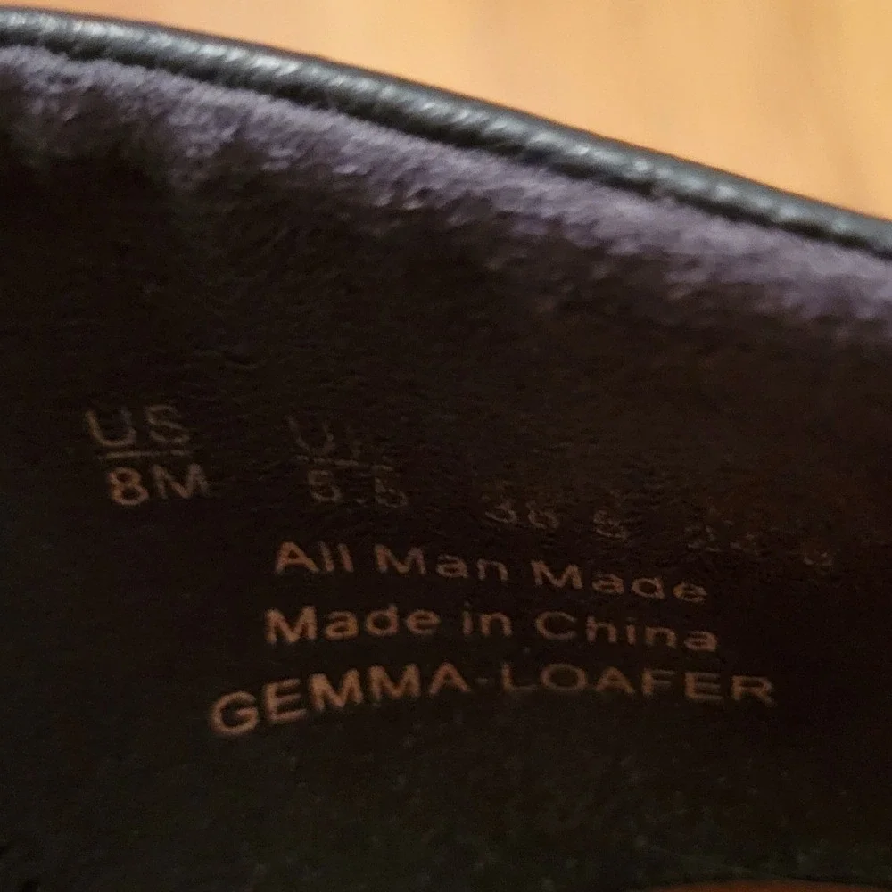 Zodiac‎ 8 Loafers Black Lug Sole Chunky Block Heel Horsebit GEMMA Retro Academia